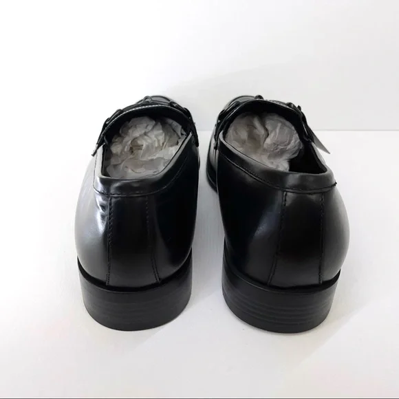 KENNETH COLE NEW YORK — BLACK, BROCK LEATHER SLIP-ON LOAFER, SIZE MENS US 8.5M - Picture 14 of 16